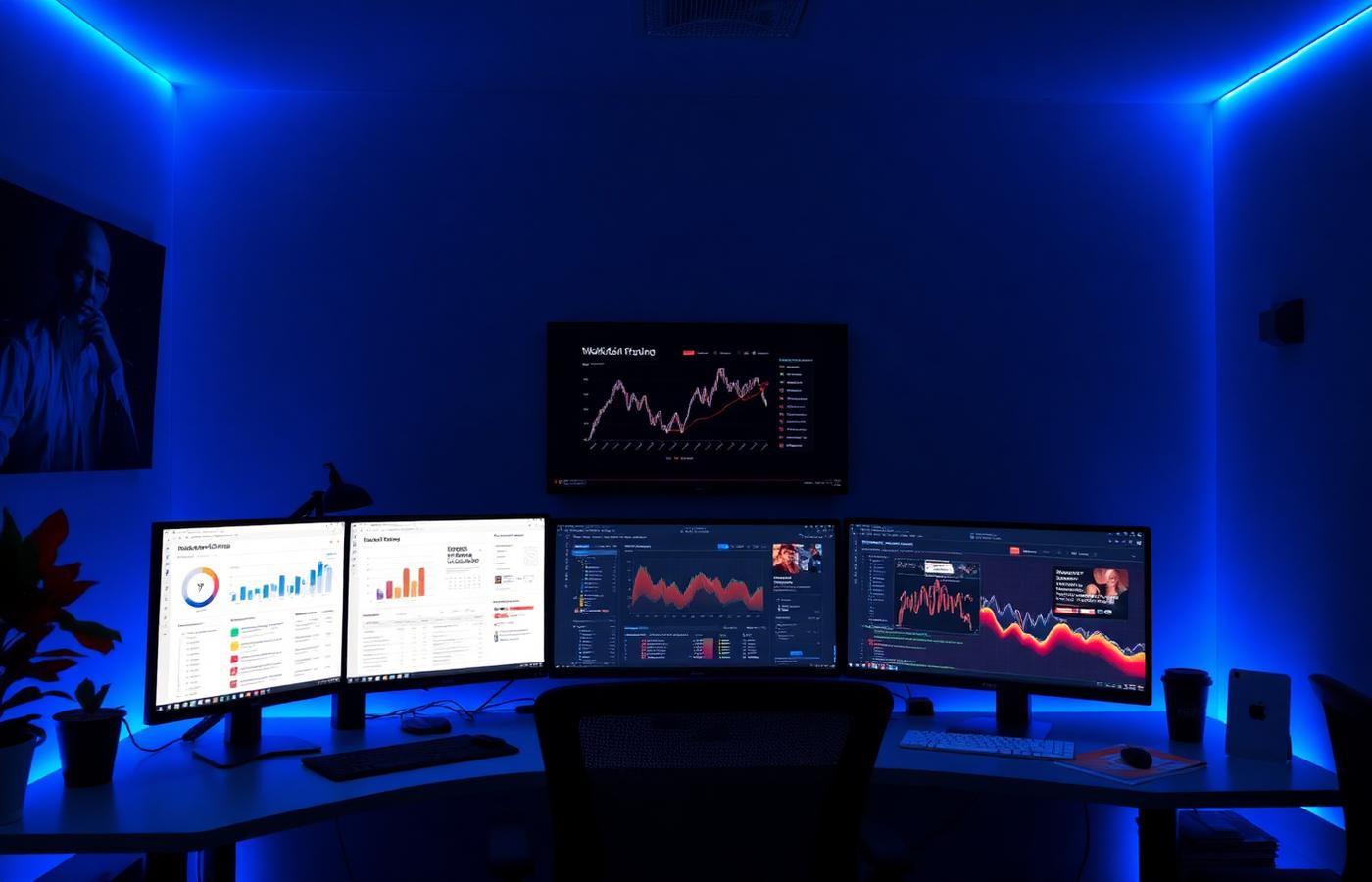 Dashboard de agência de marketing digital